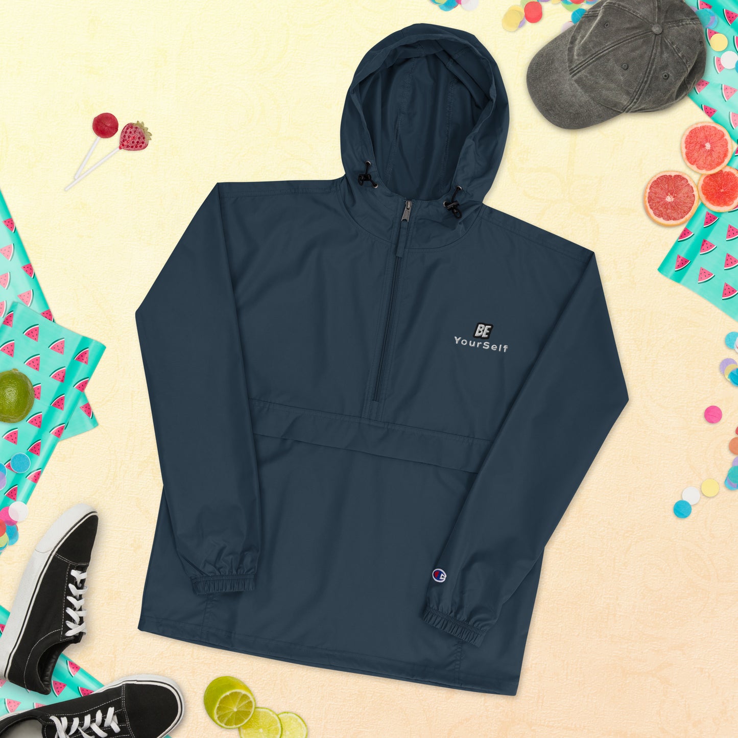 Embroidered Champion Packable Jacket (Embroidery)