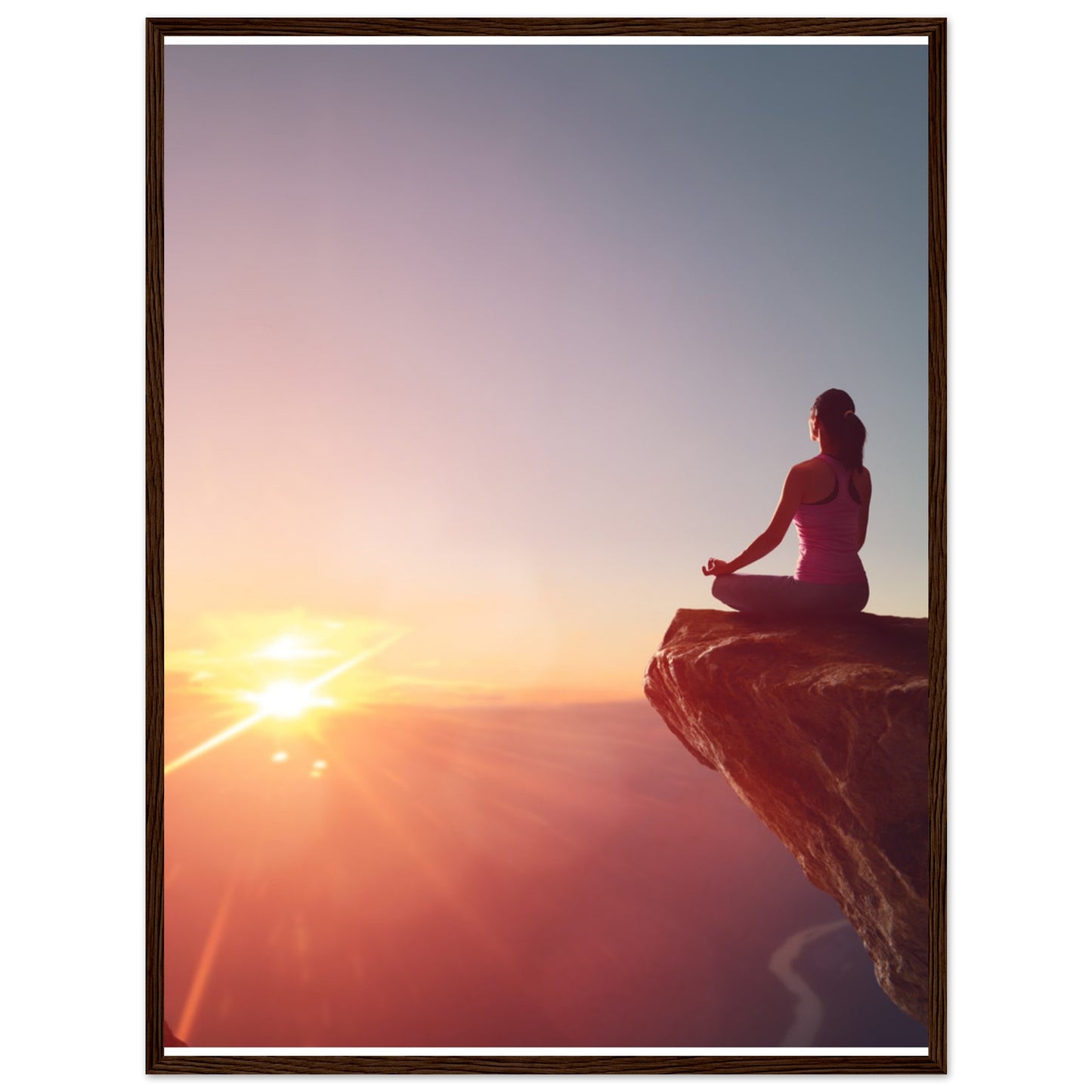 Premium Semi-Glossy Paper Wooden Framed Poster