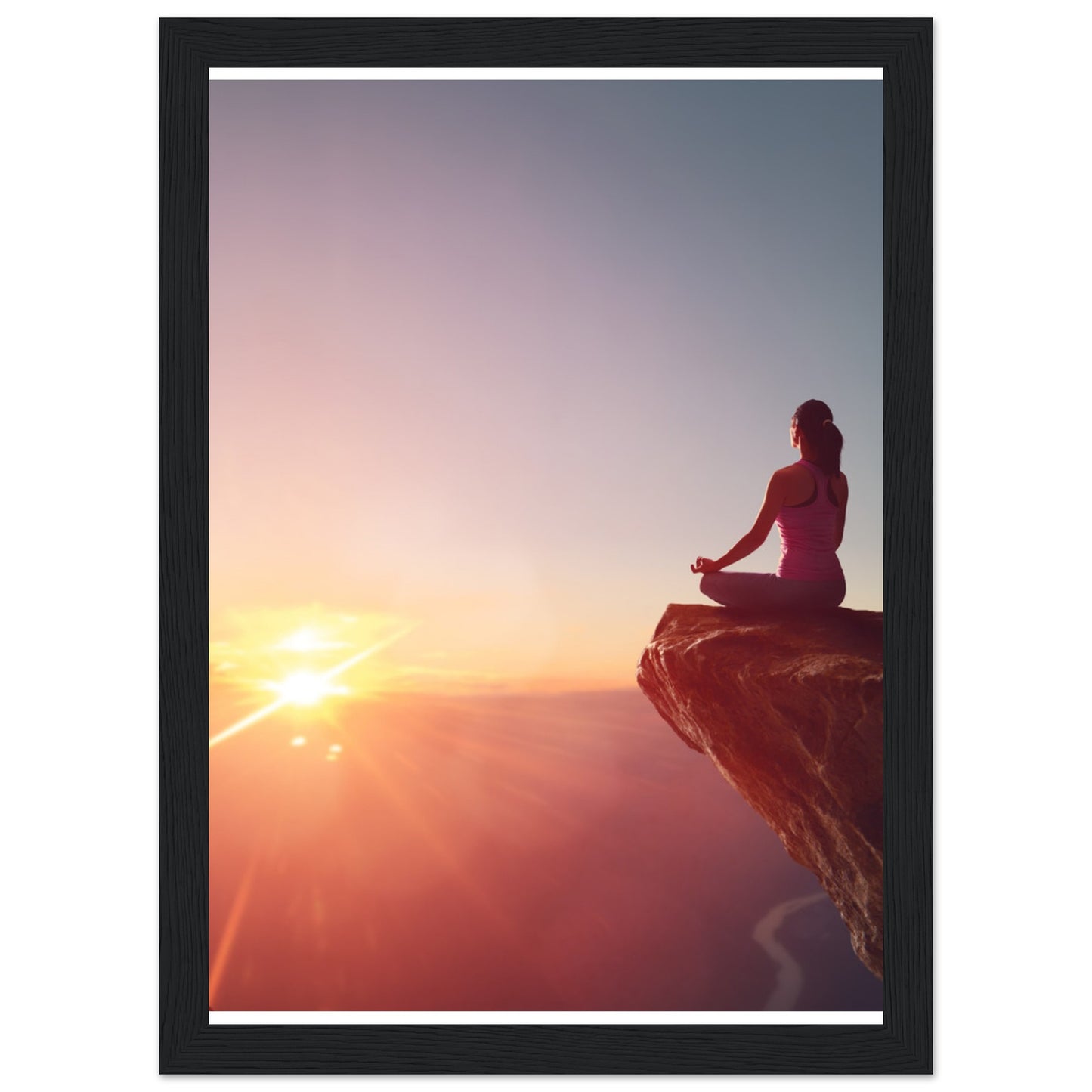 Premium Semi-Glossy Paper Wooden Framed Poster