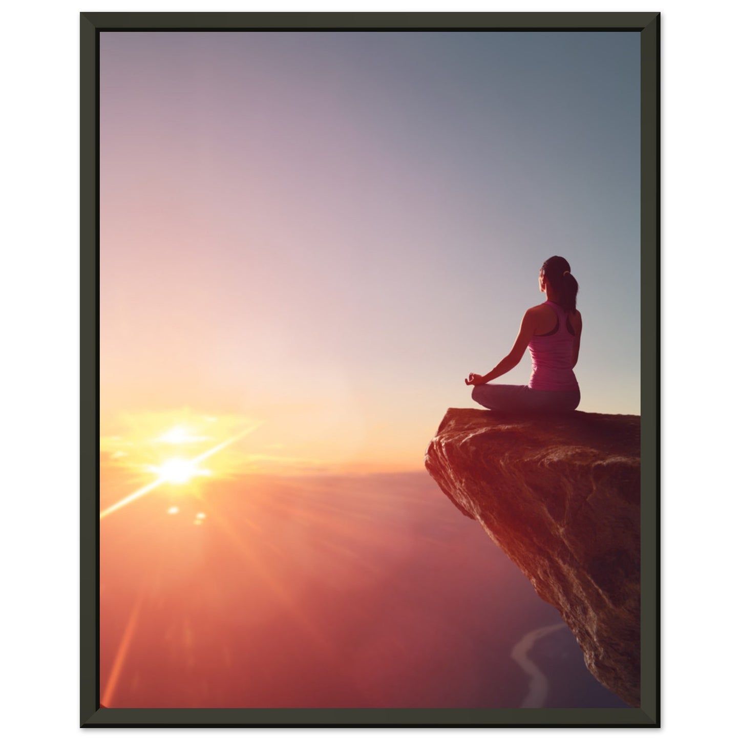 Classic Semi-Glossy Paper Metal Framed Poster