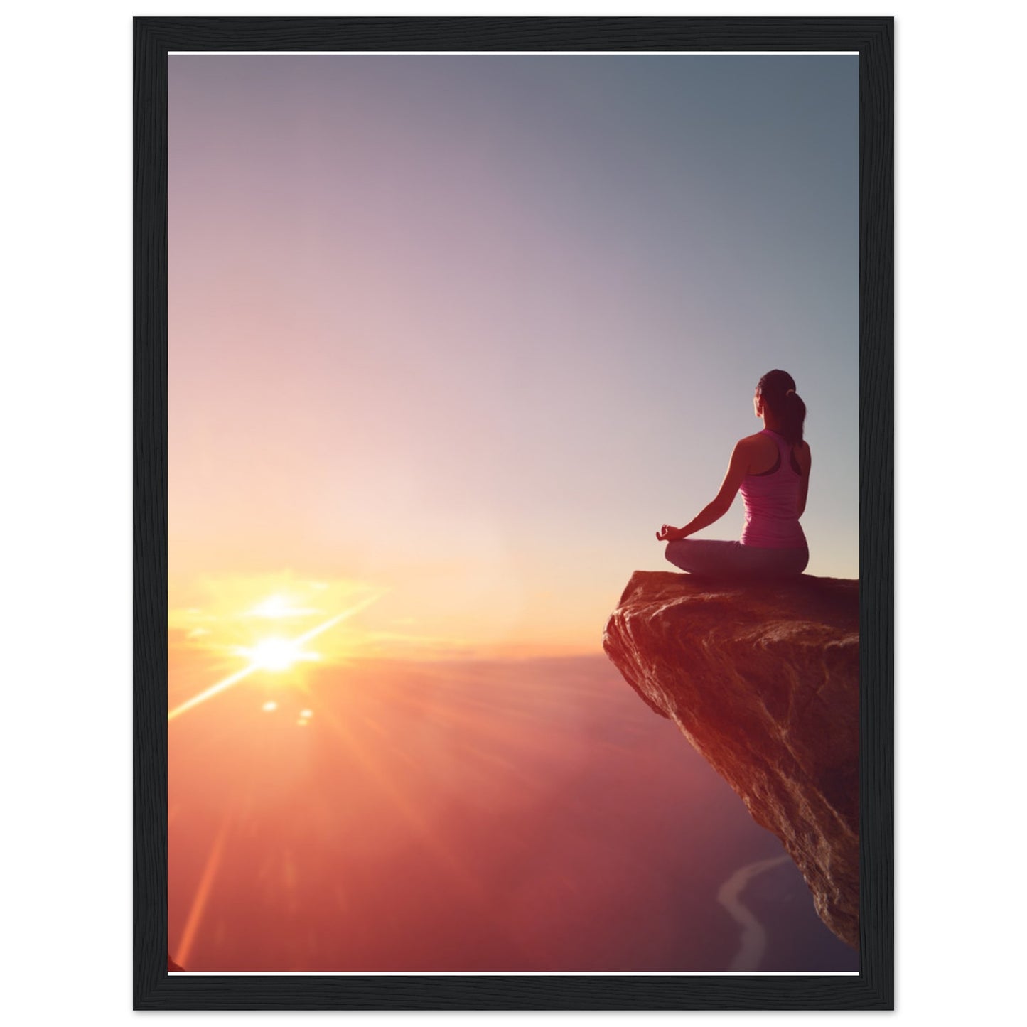 Premium Semi-Glossy Paper Wooden Framed Poster