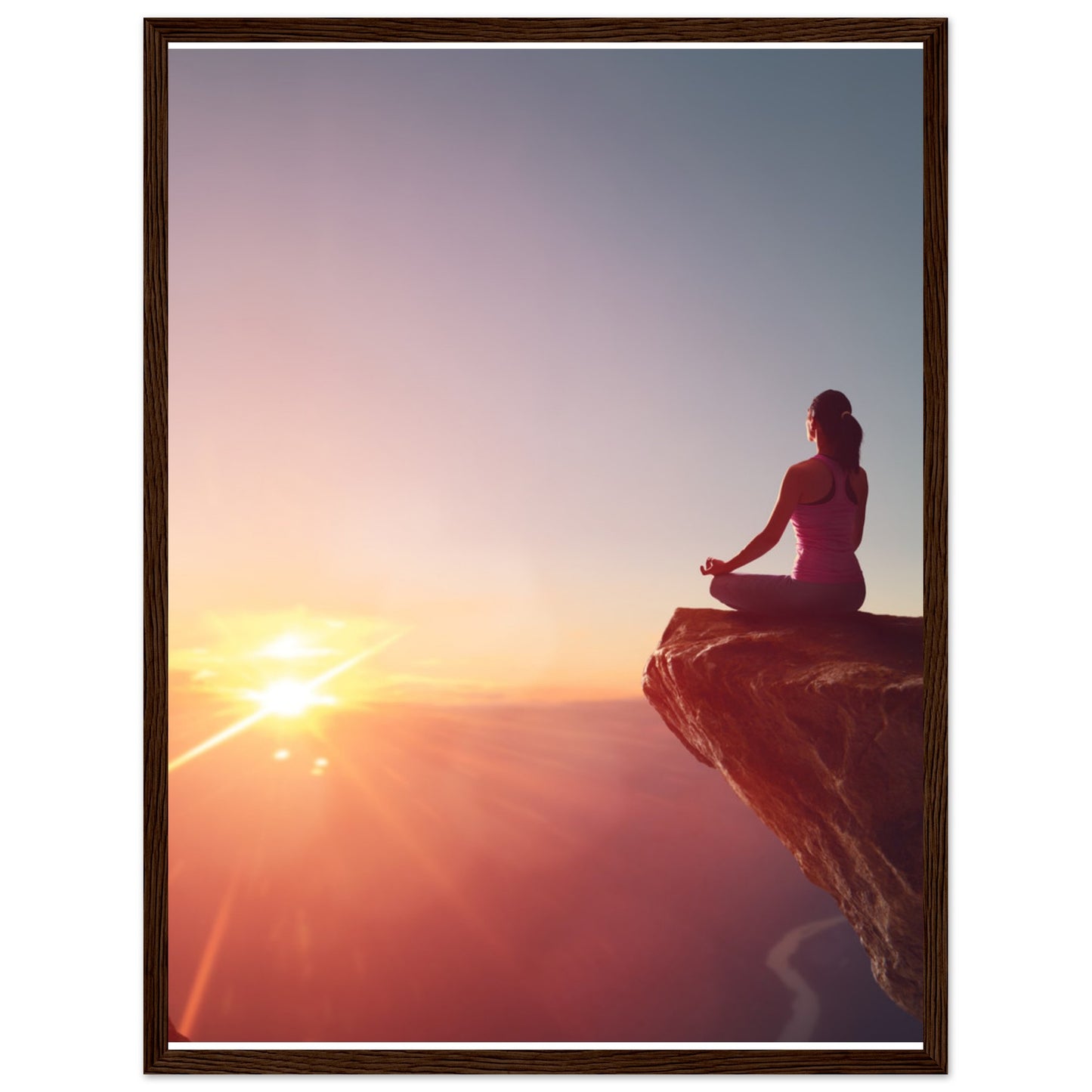 Premium Semi-Glossy Paper Wooden Framed Poster