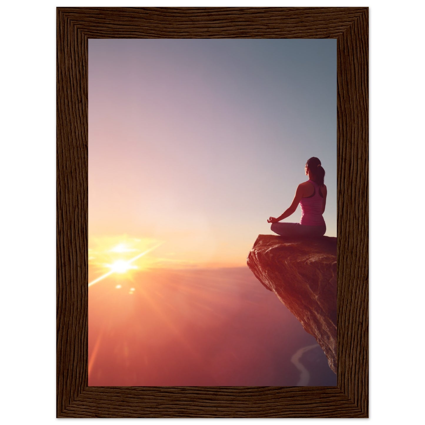 Premium Semi-Glossy Paper Wooden Framed Poster