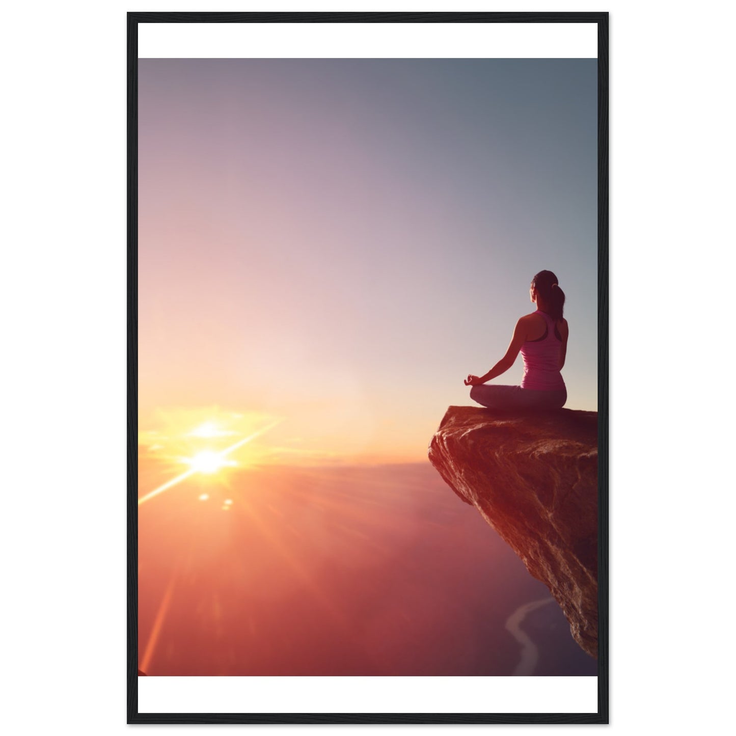 Premium Semi-Glossy Paper Wooden Framed Poster