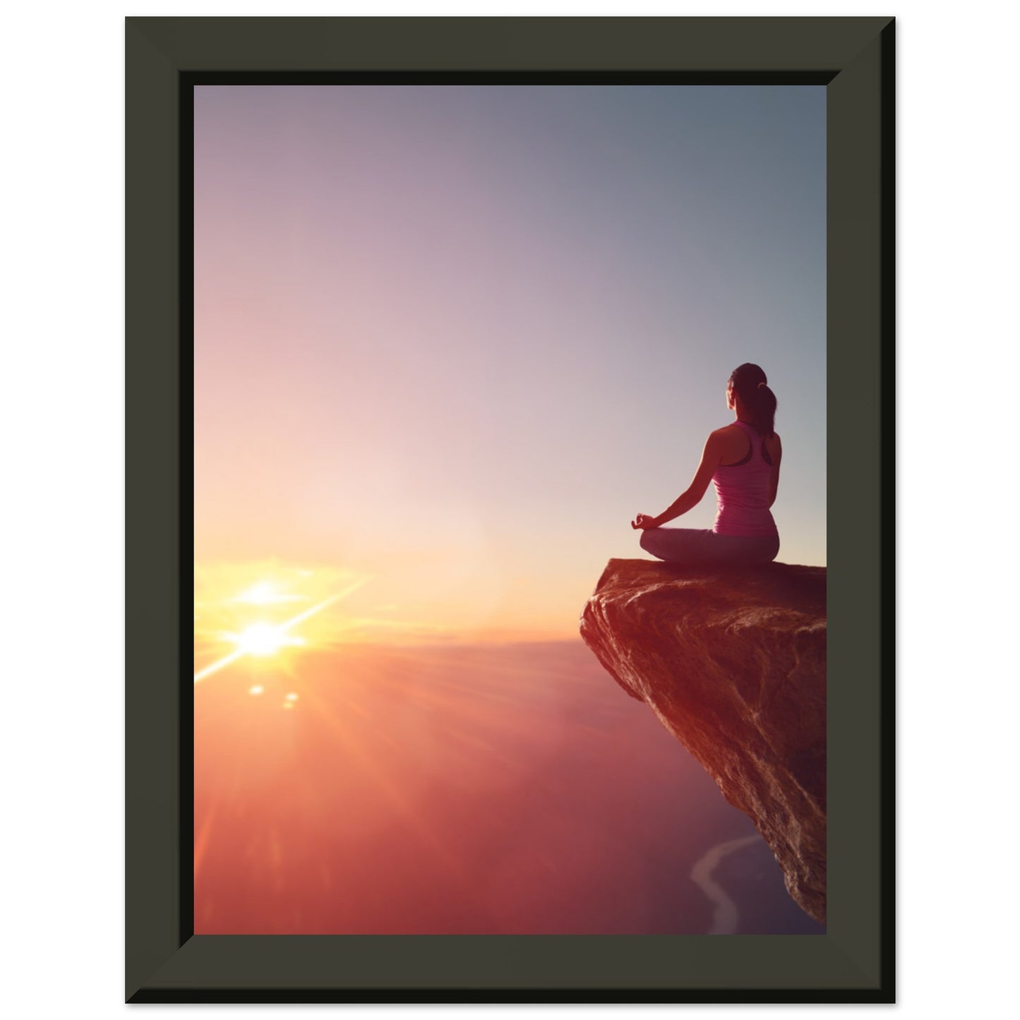 Classic Semi-Glossy Paper Metal Framed Poster