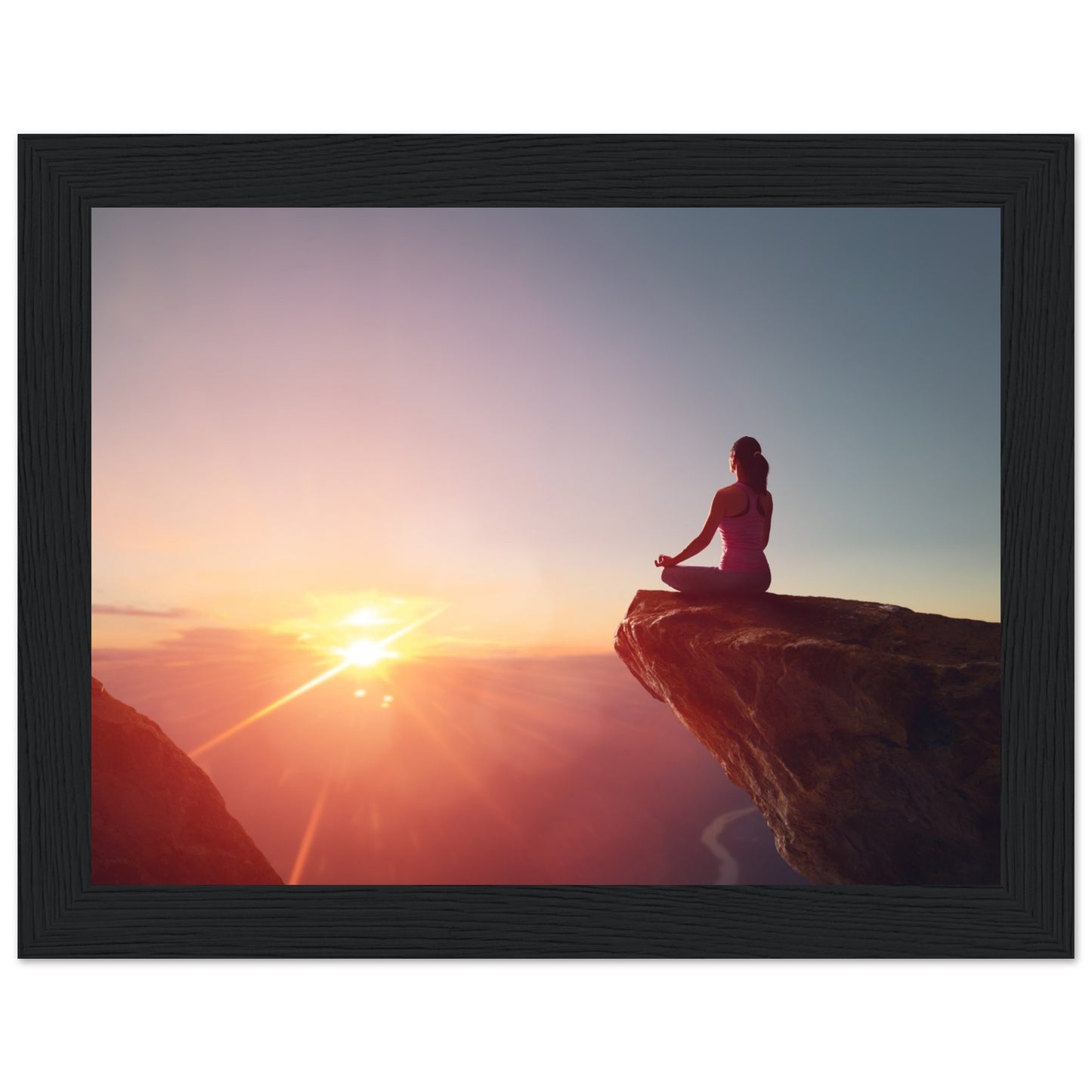 Premium Semi-Glossy Paper Wooden Framed Poster