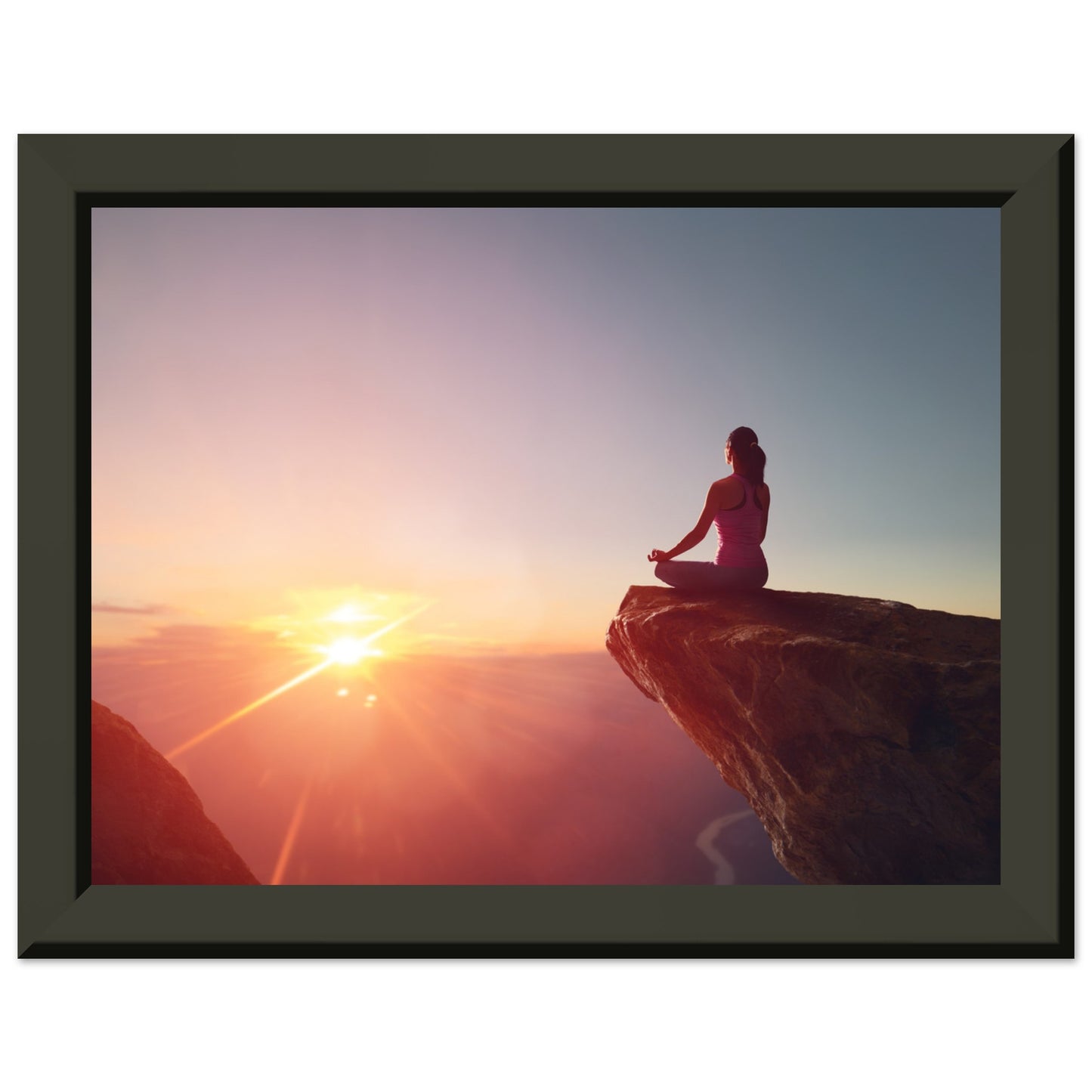 Classic Semi-Glossy Paper Metal Framed Poster