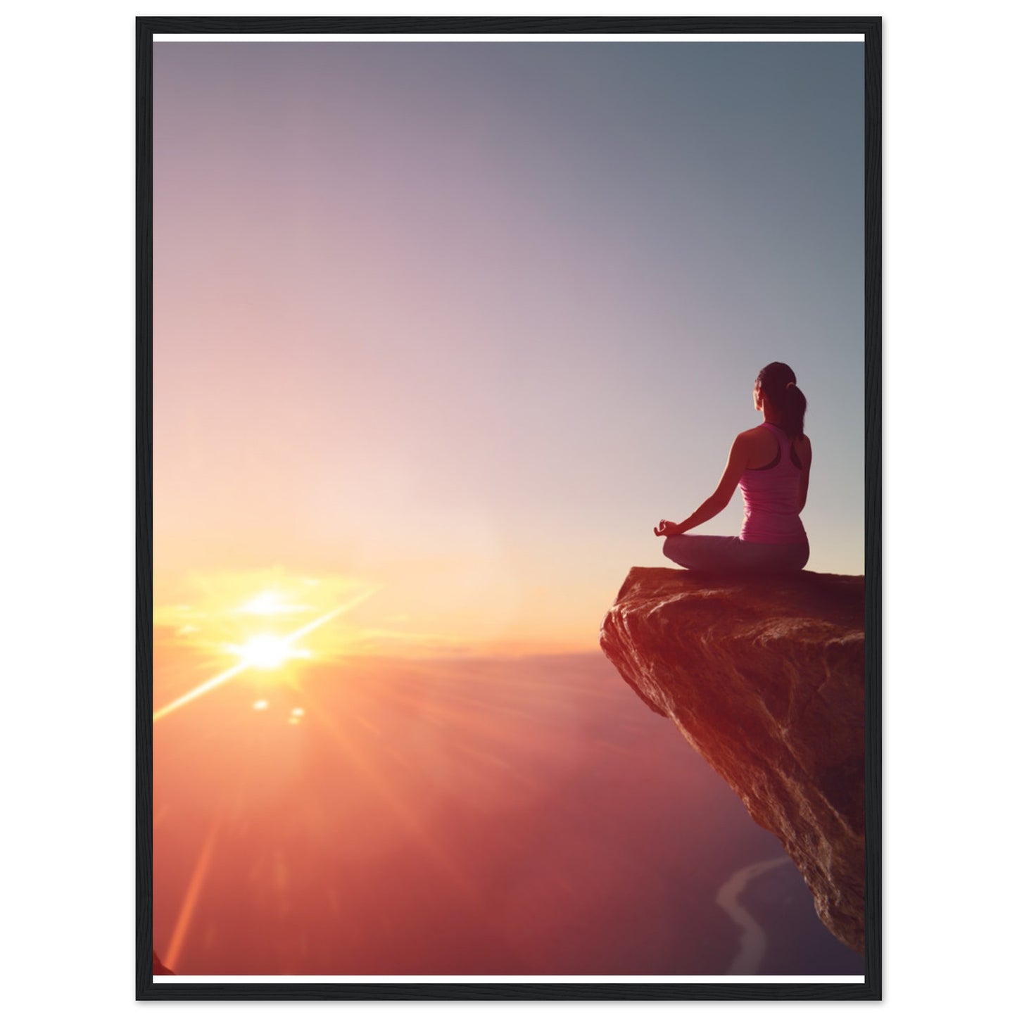 Premium Semi-Glossy Paper Wooden Framed Poster