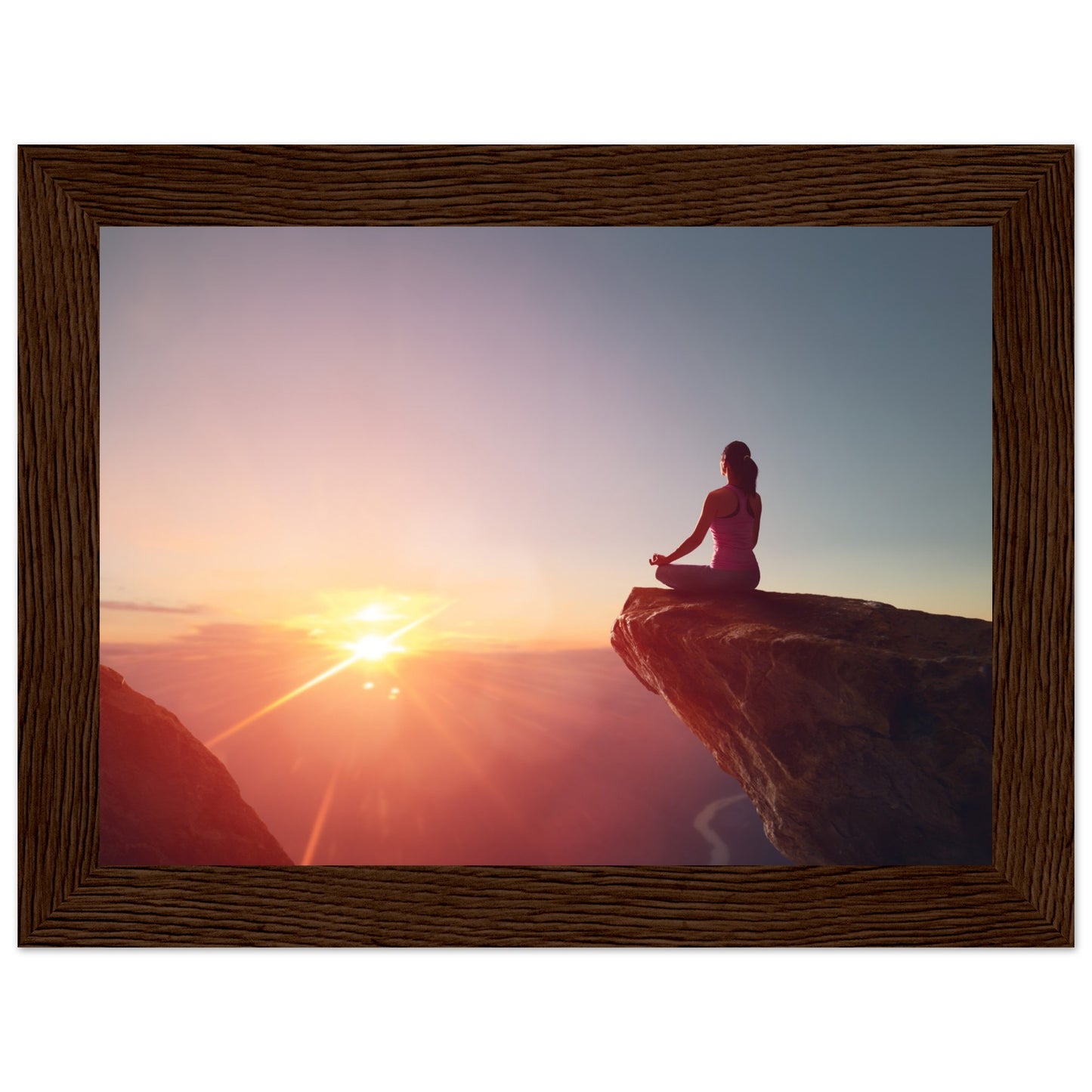 Premium Semi-Glossy Paper Wooden Framed Poster