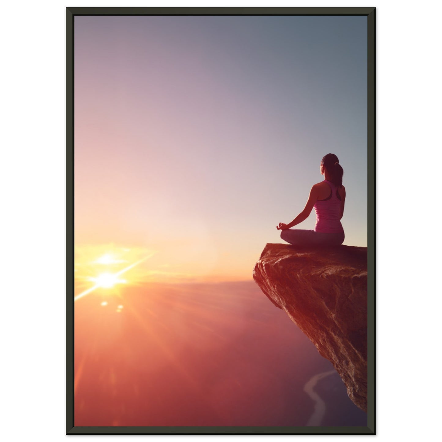 Classic Semi-Glossy Paper Metal Framed Poster