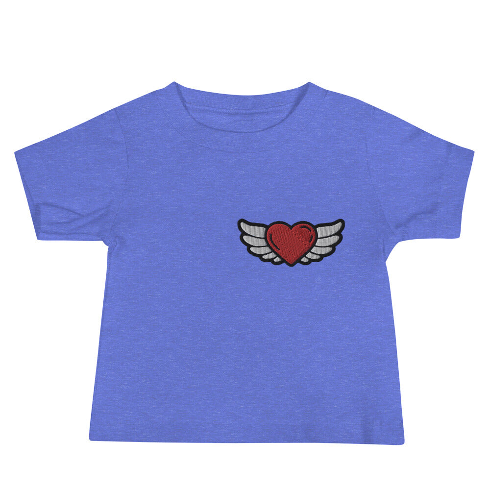 Baby Jersey Short Sleeve Tee - Embroidery Front Left