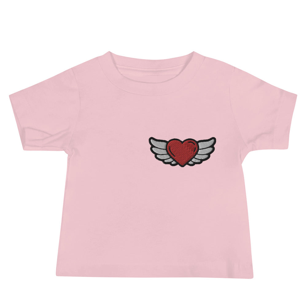 Baby Jersey Short Sleeve Tee - Embroidery Front Left