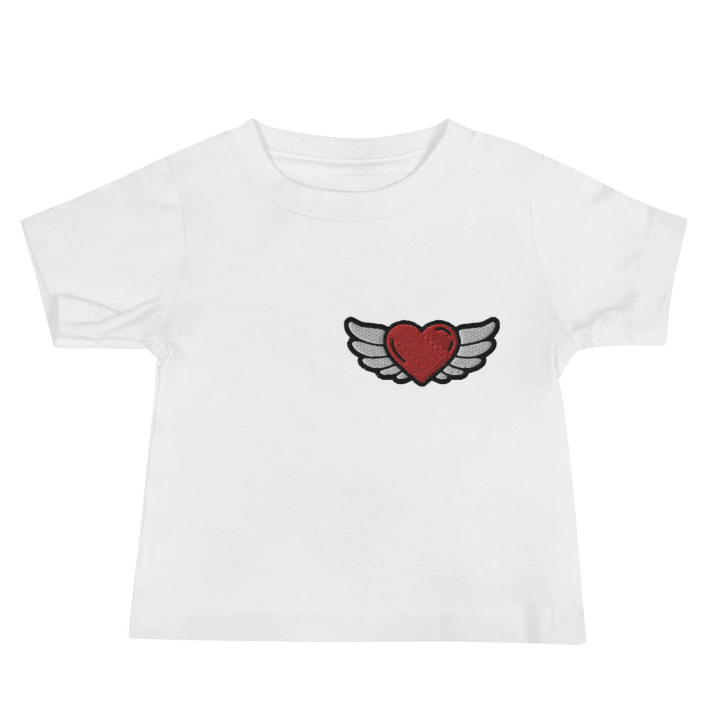 Baby Jersey Short Sleeve Tee - Embroidery Front Left