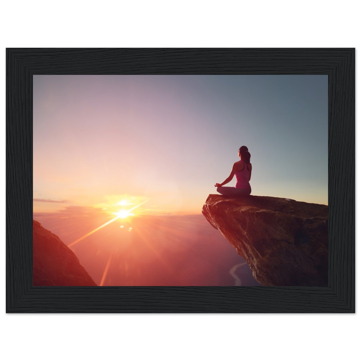 Premium Semi-Glossy Paper Wooden Framed Poster