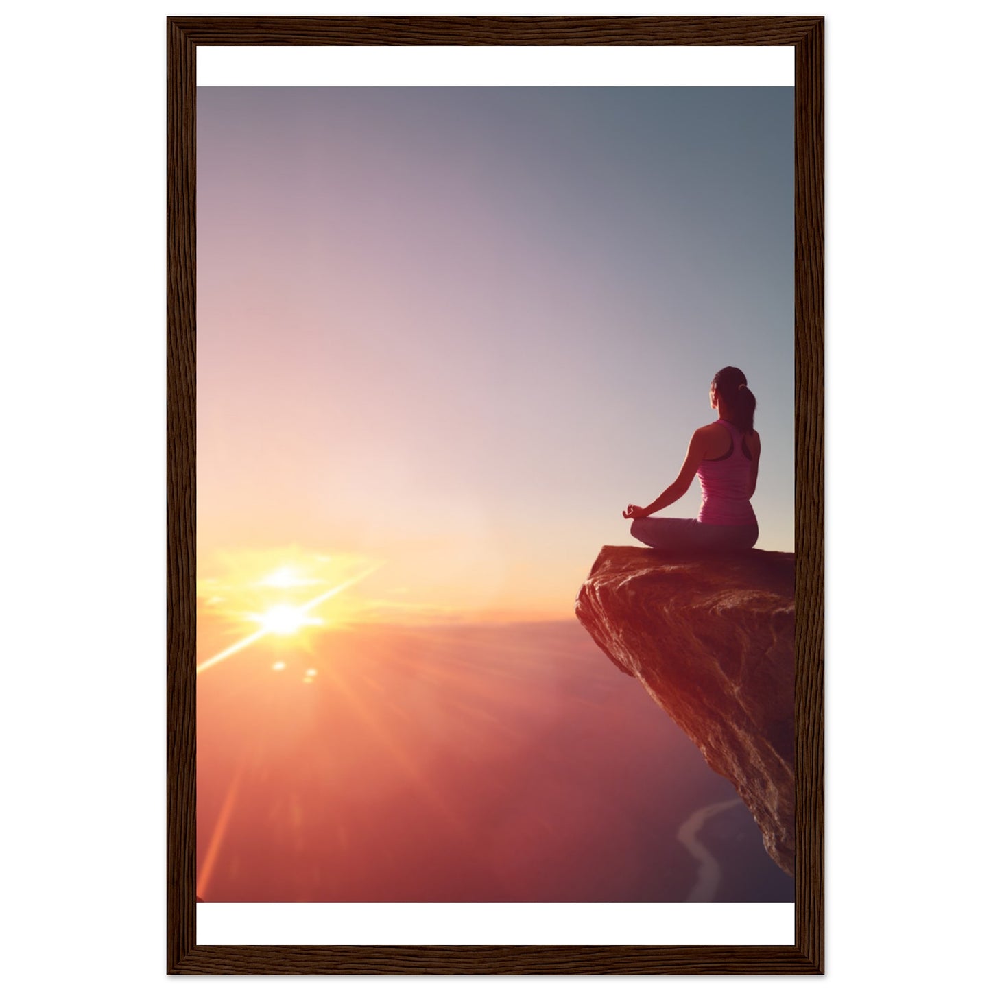 Premium Semi-Glossy Paper Wooden Framed Poster