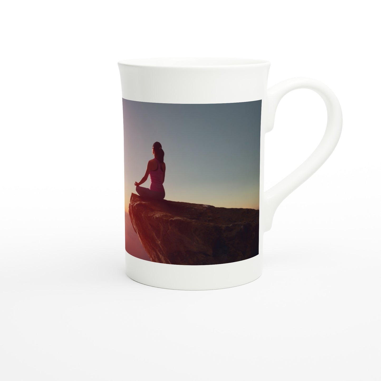 White 10oz Porcelain Slim Mug