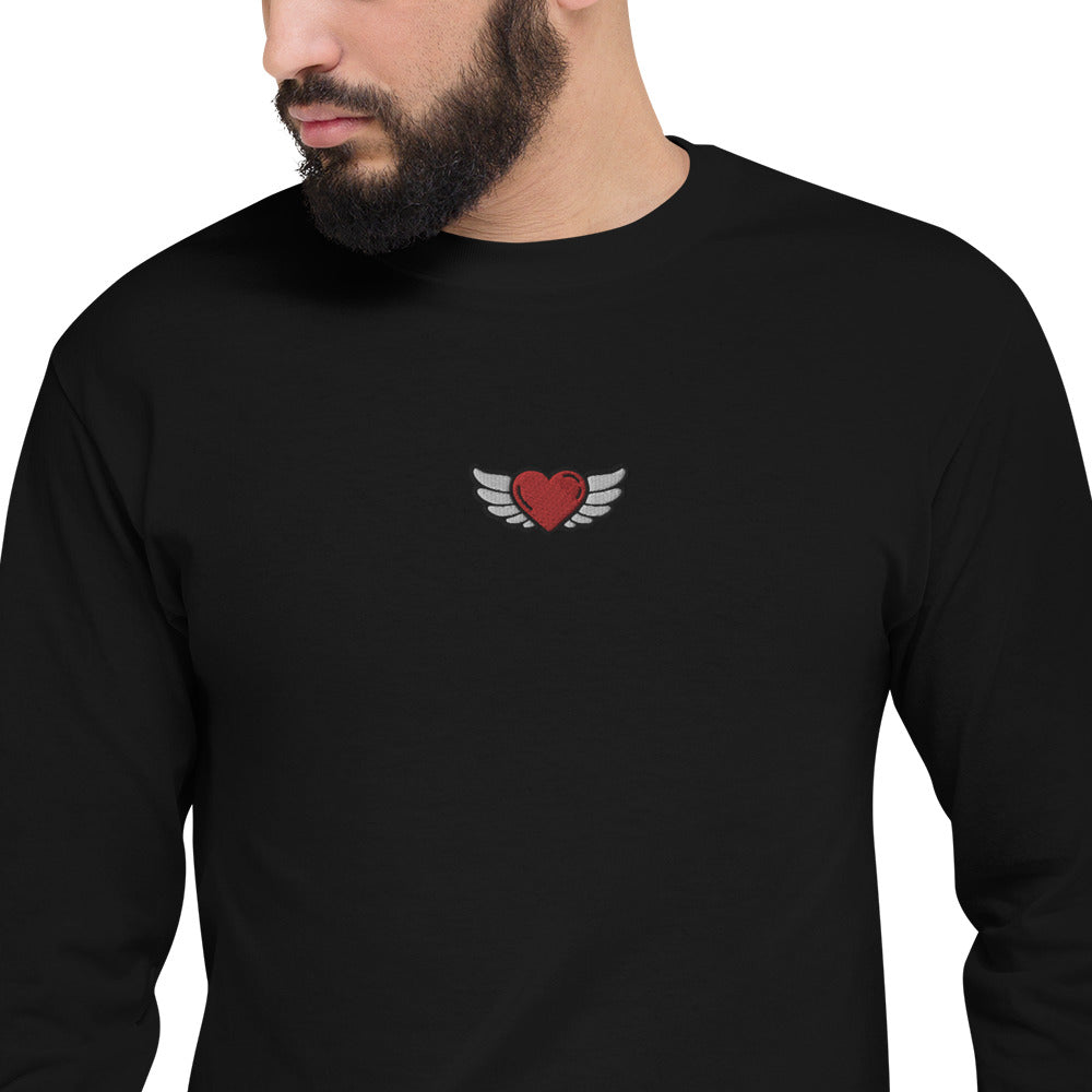 Men's Champion Long Sleeve Shirt Embroidery