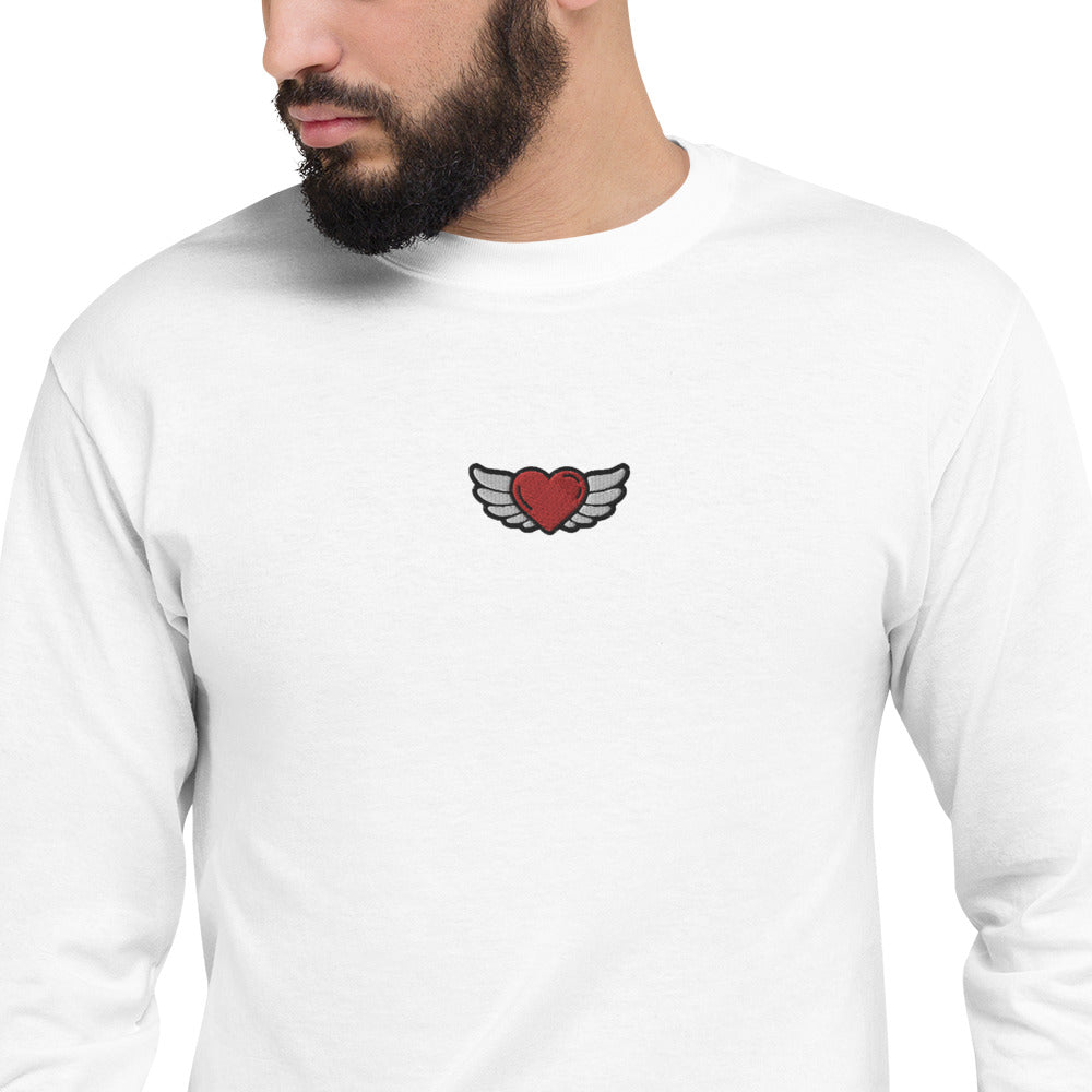 Men's Champion Long Sleeve Shirt Embroidery