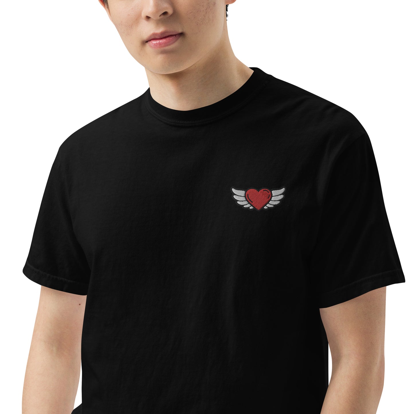 Men’s garment-dyed heavyweight t-shirt Embroidery