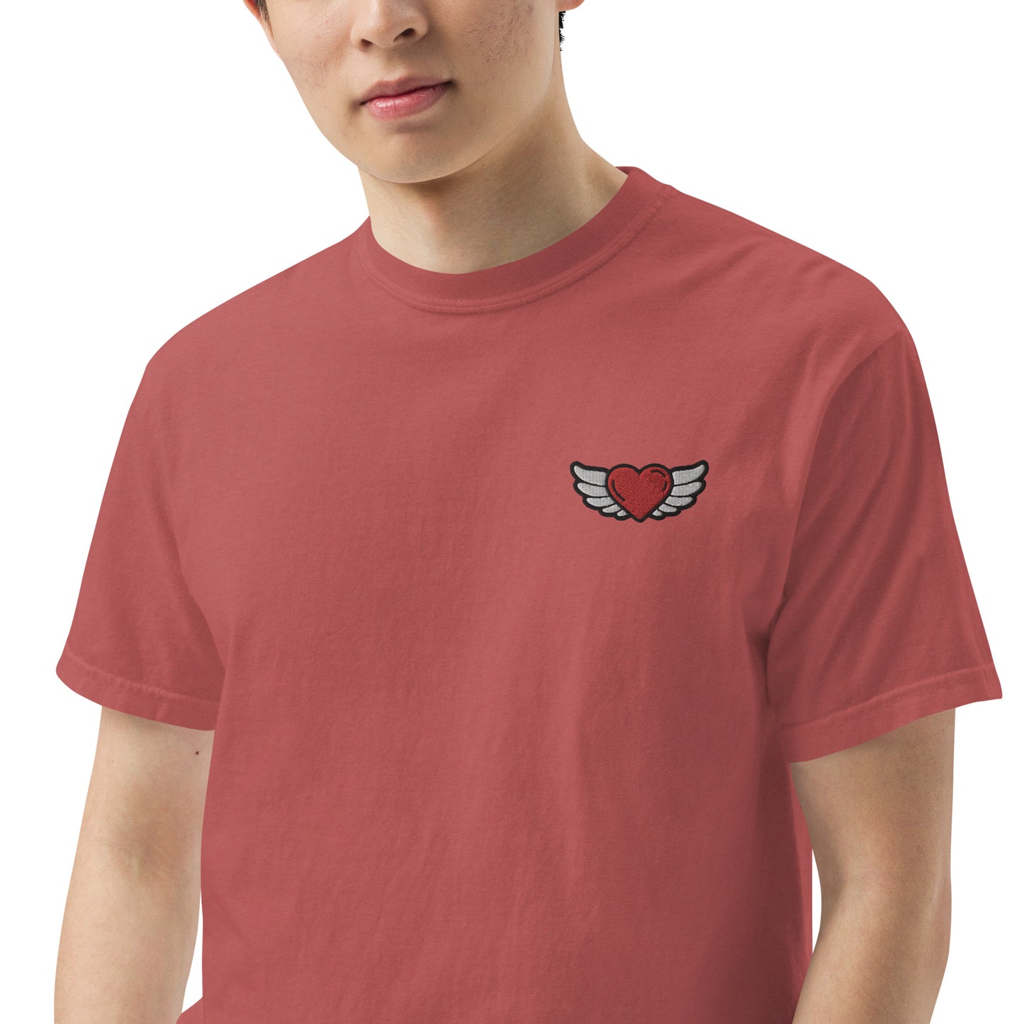 Men’s garment-dyed heavyweight t-shirt Embroidery