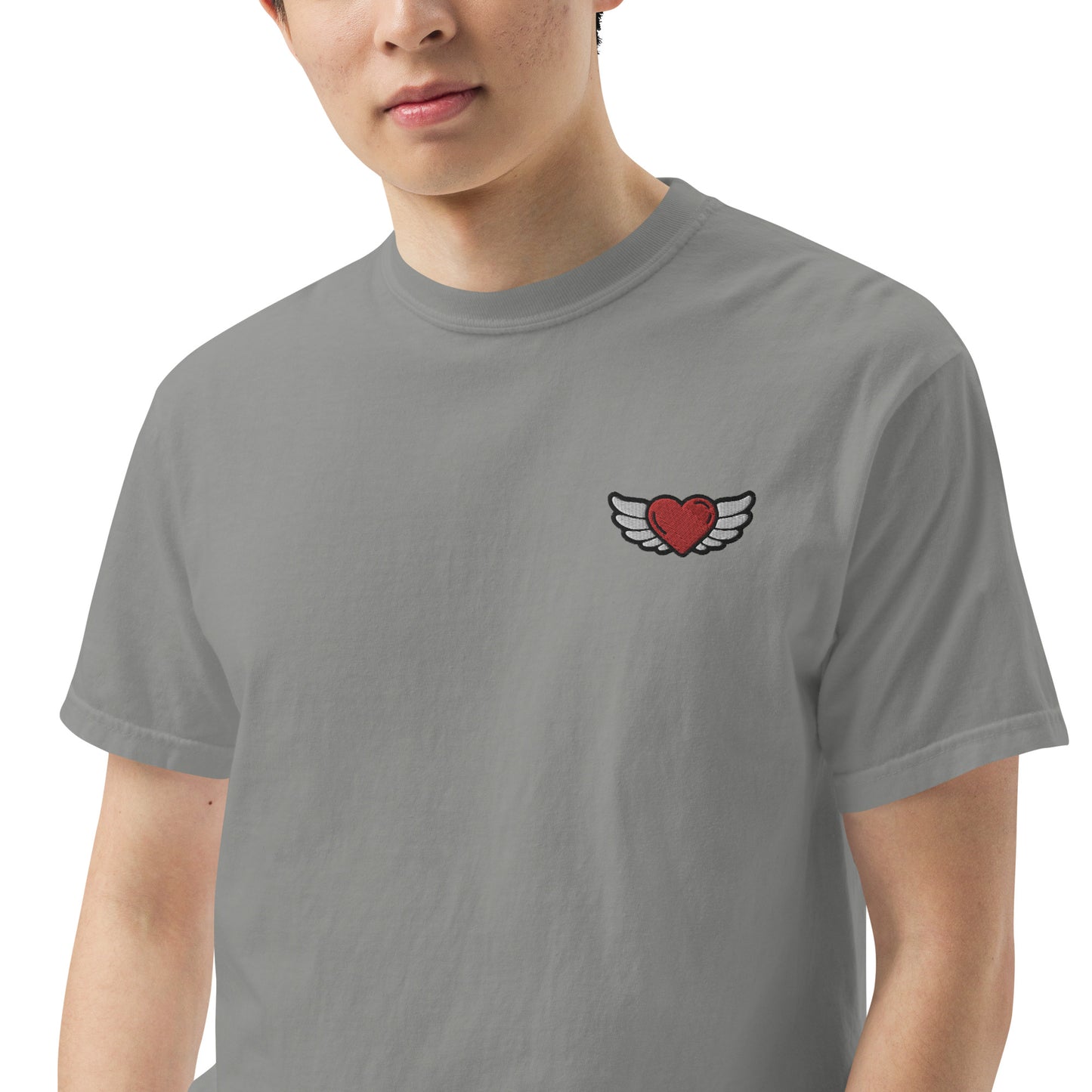 Men’s garment-dyed heavyweight t-shirt Embroidery