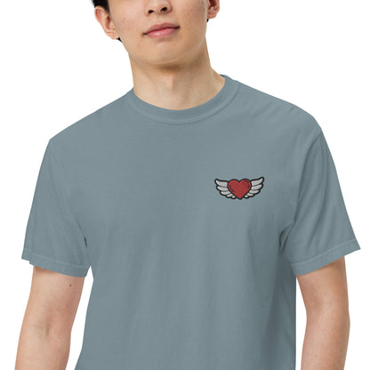 Men’s garment-dyed heavyweight t-shirt Embroidery