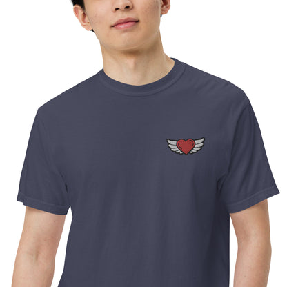 Men’s garment-dyed heavyweight t-shirt Embroidery