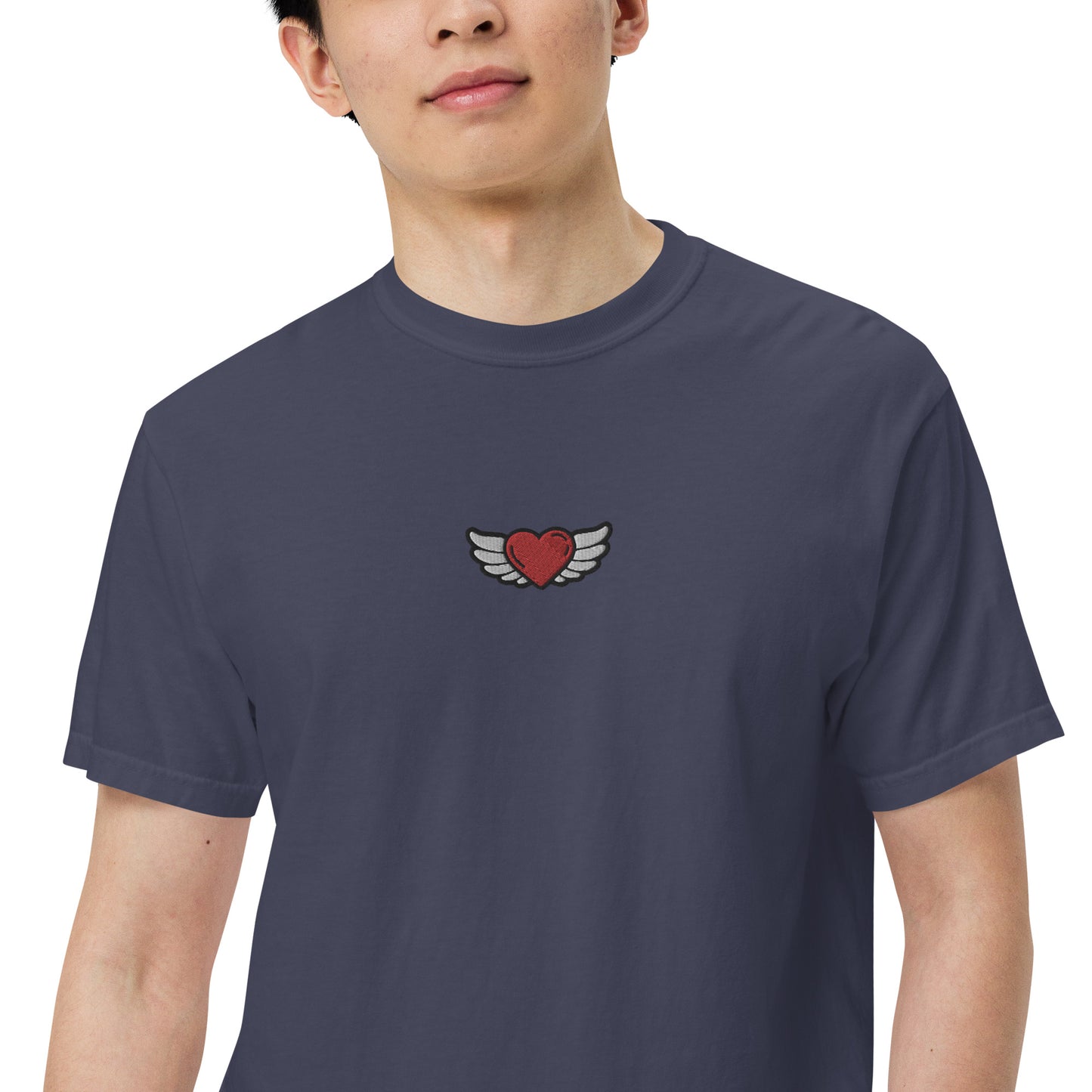 Men’s garment-dyed heavyweight t-shirt Embroidery