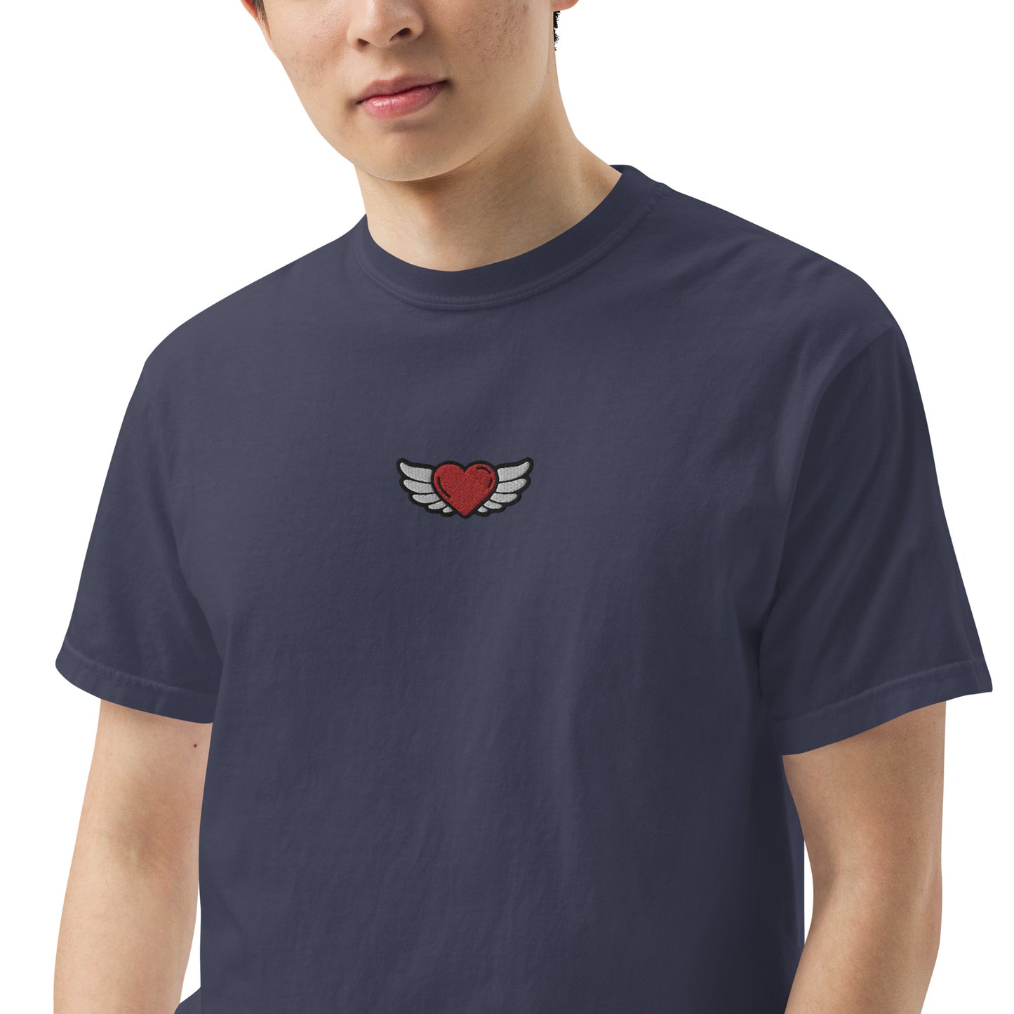 Men’s garment-dyed heavyweight t-shirt Embroidery