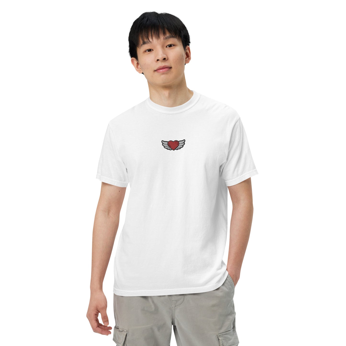 Men’s garment-dyed heavyweight t-shirt Embroidery