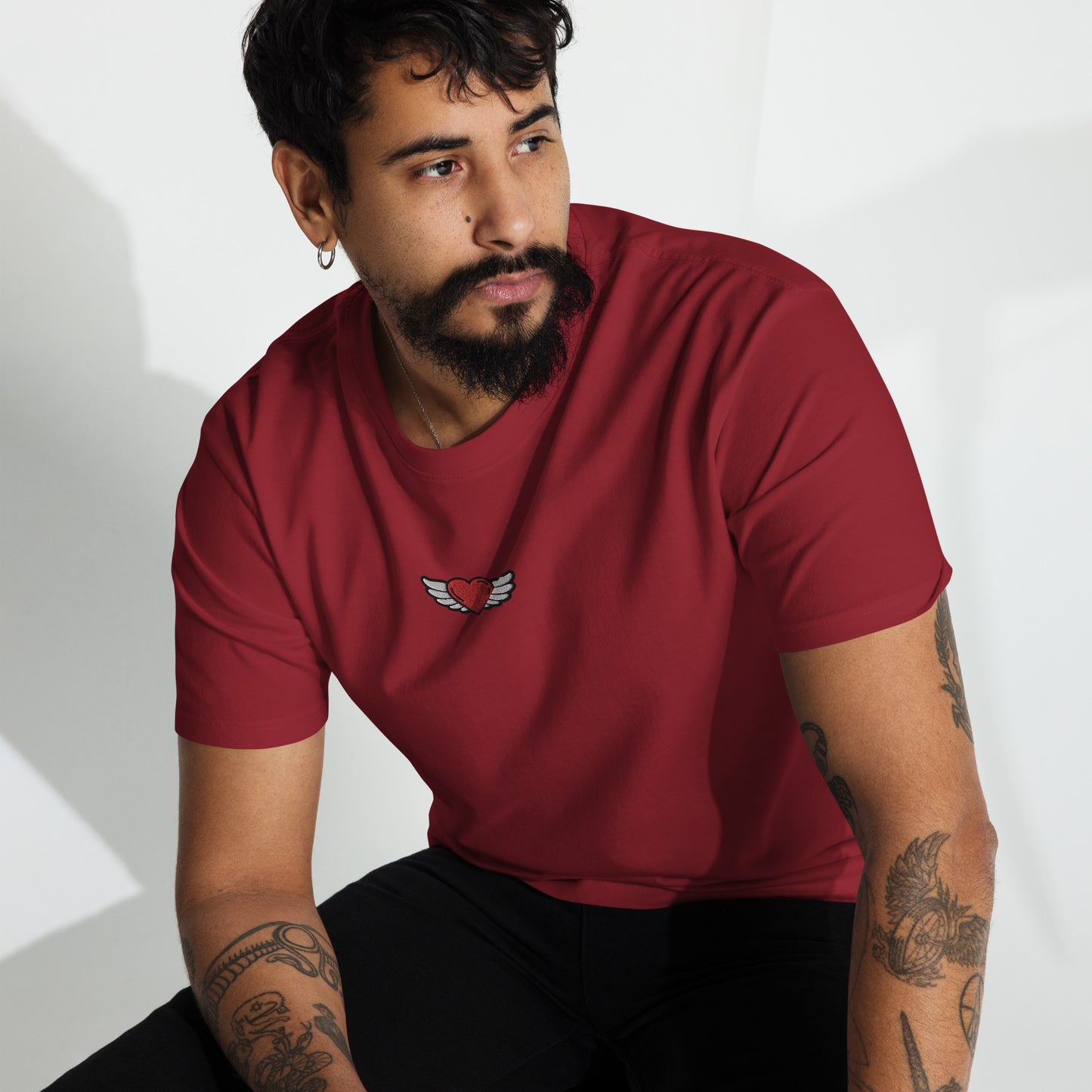 Men’s premium heavyweight tee Embroidery