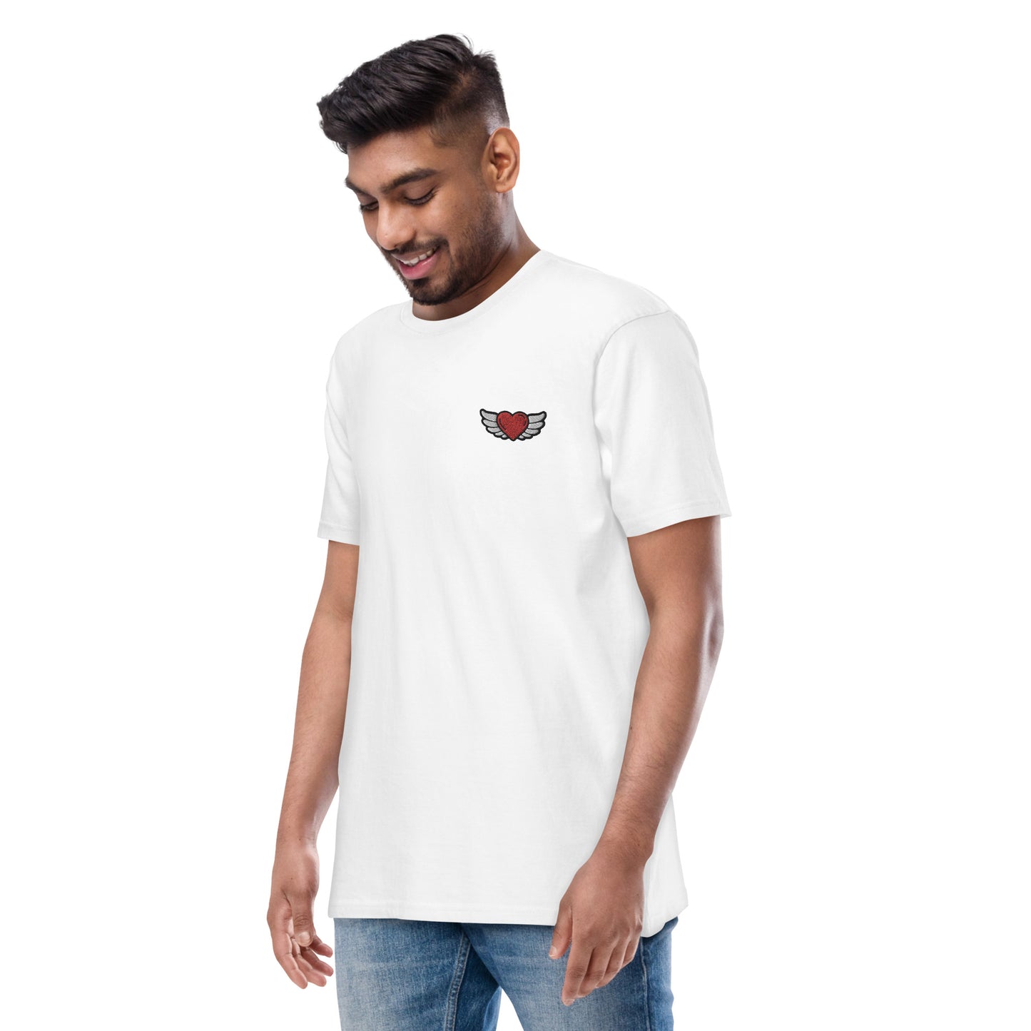 Men’s premium heavyweight tee Embroidery