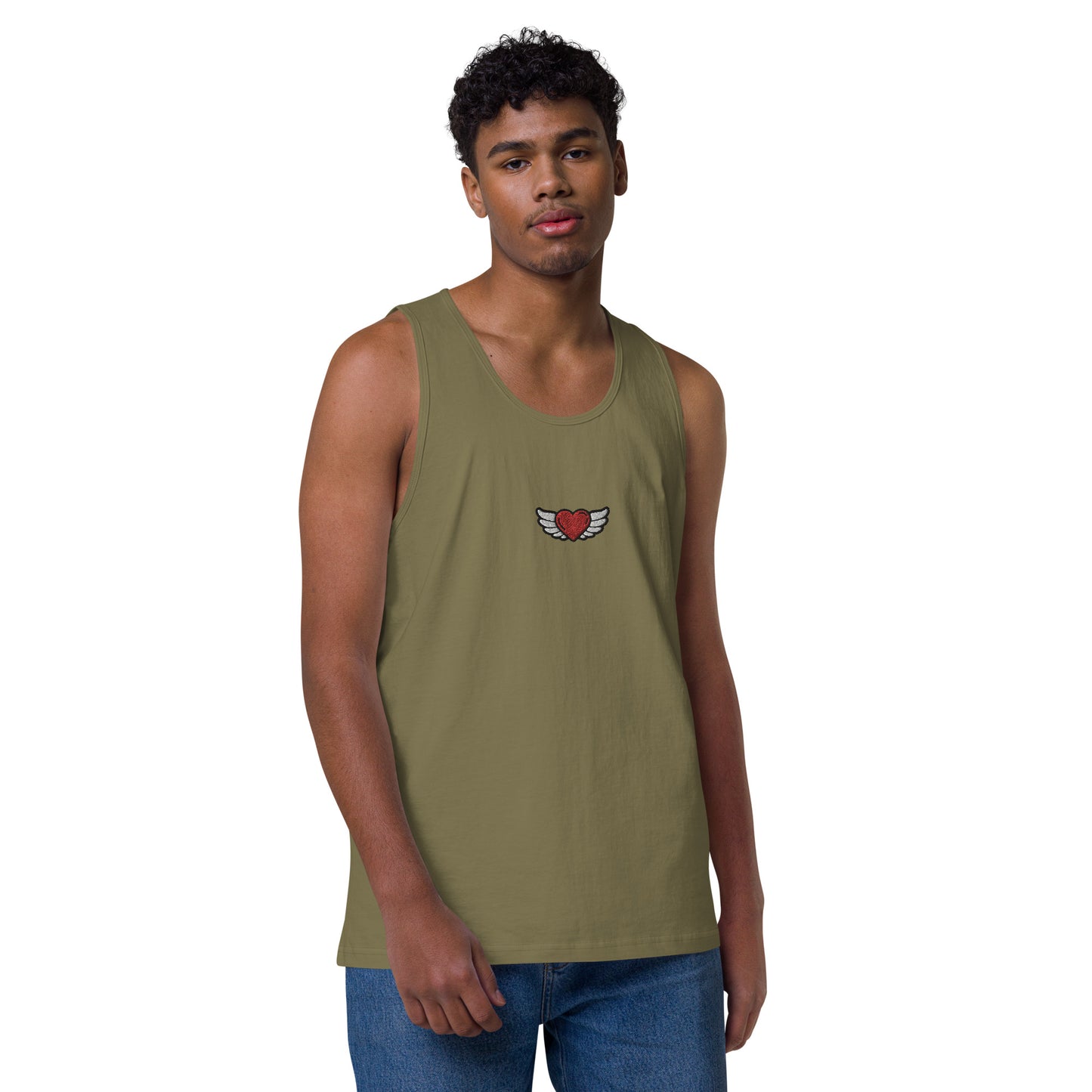 Men’s premium tank top Embroidery