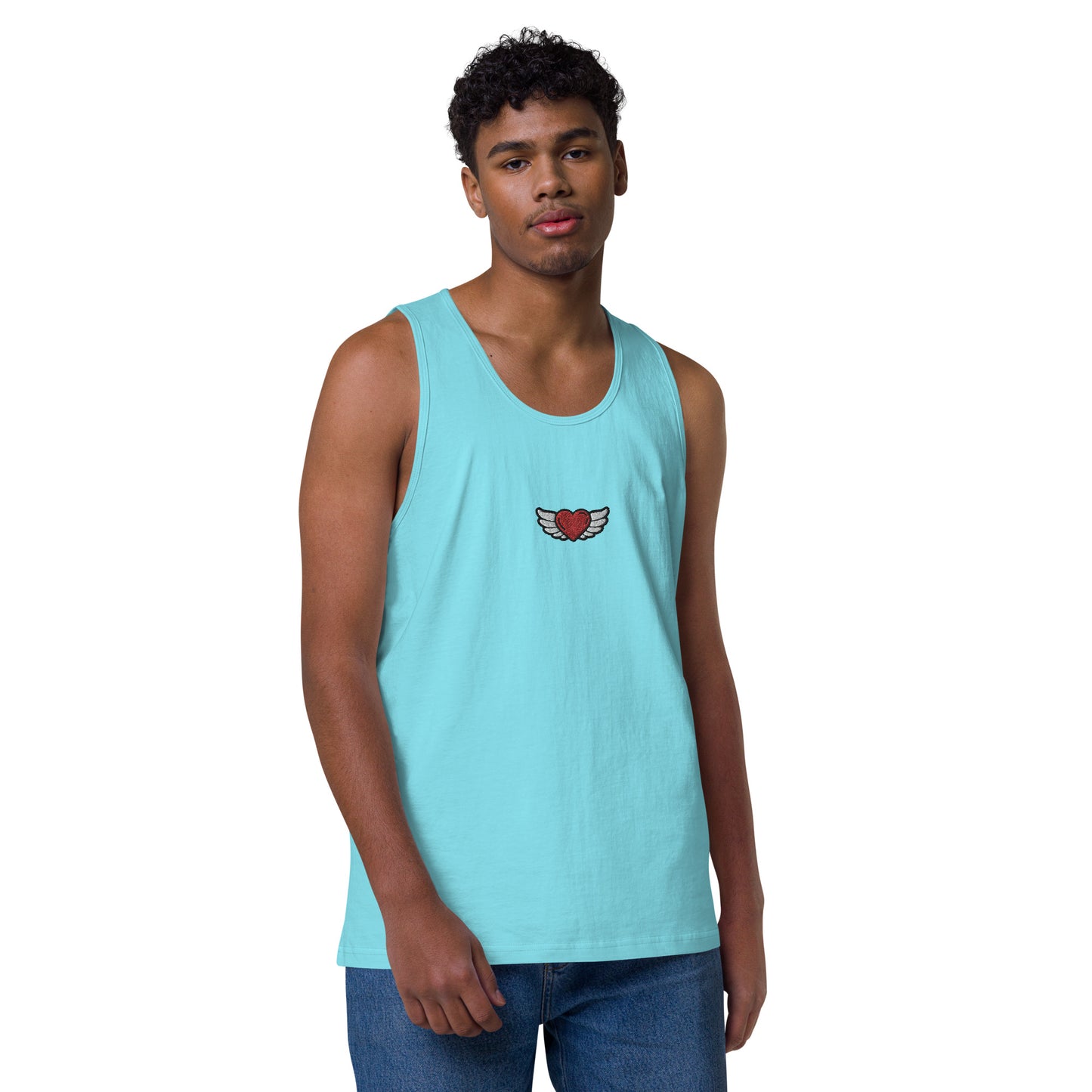 Men’s premium tank top Embroidery