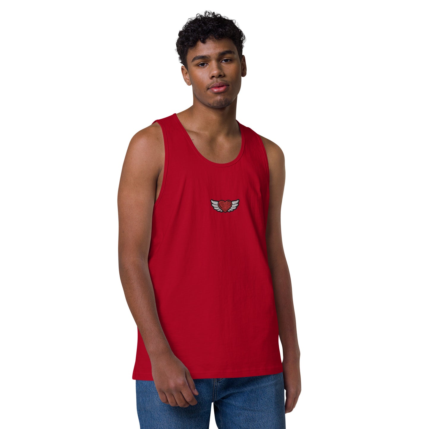 Men’s premium tank top Embroidery