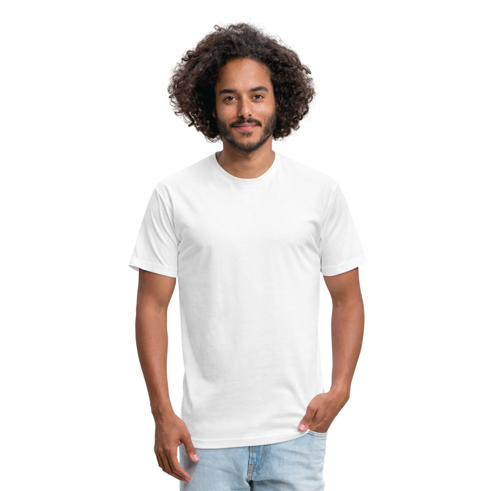 Fitted Cotton/Poly T-Shirt by Next Level - white