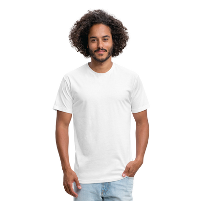 Fitted Cotton/Poly T-Shirt by Next Level - white