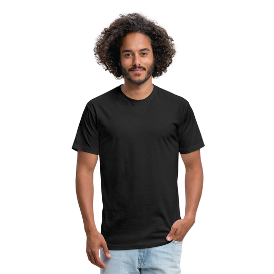 Fitted Cotton/Poly T-Shirt by Next Level - black