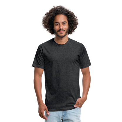 Fitted Cotton/Poly T-Shirt by Next Level - heather black