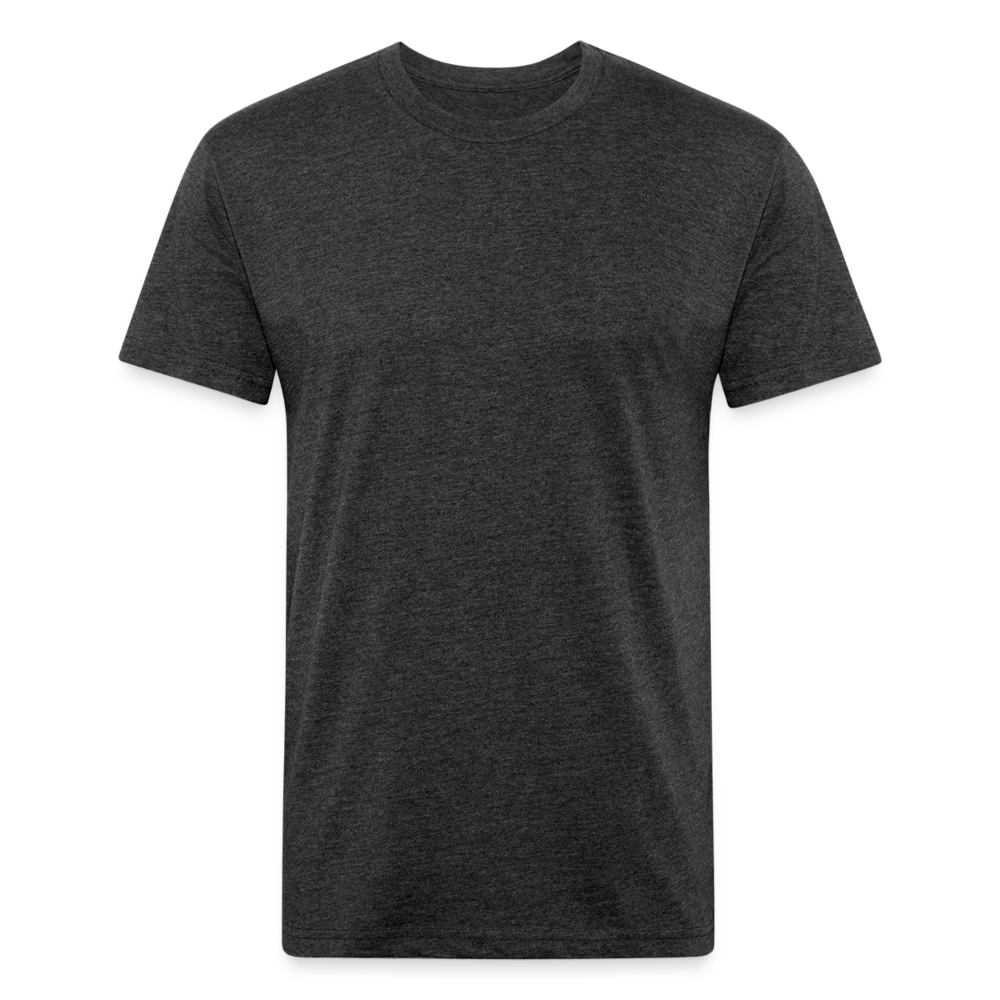 Fitted Cotton/Poly T-Shirt by Next Level - heather black