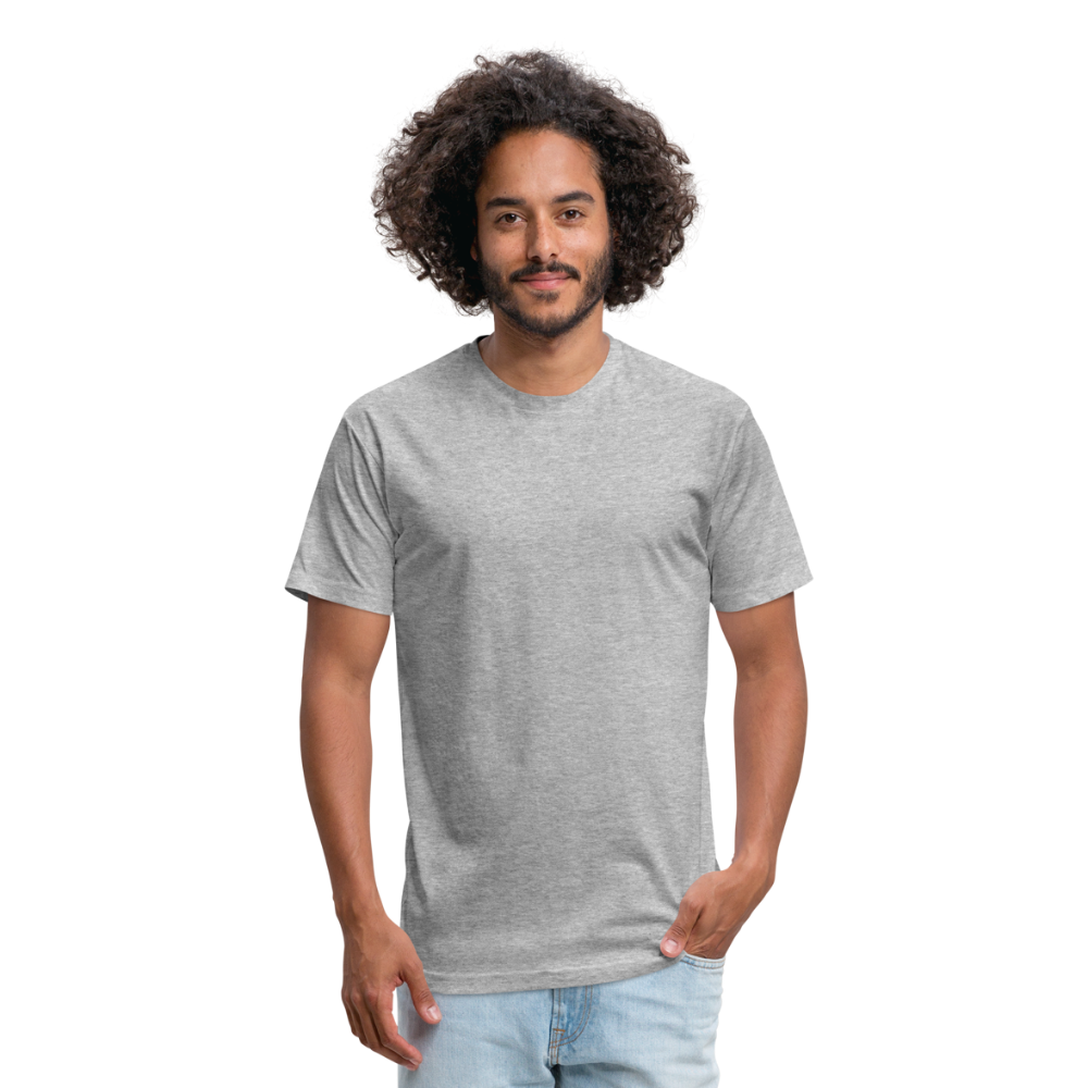 Fitted Cotton/Poly T-Shirt by Next Level - heather gray