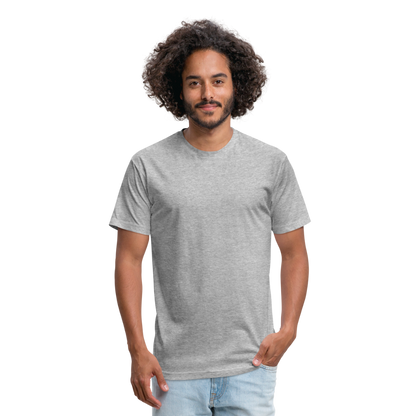 Fitted Cotton/Poly T-Shirt by Next Level - heather gray