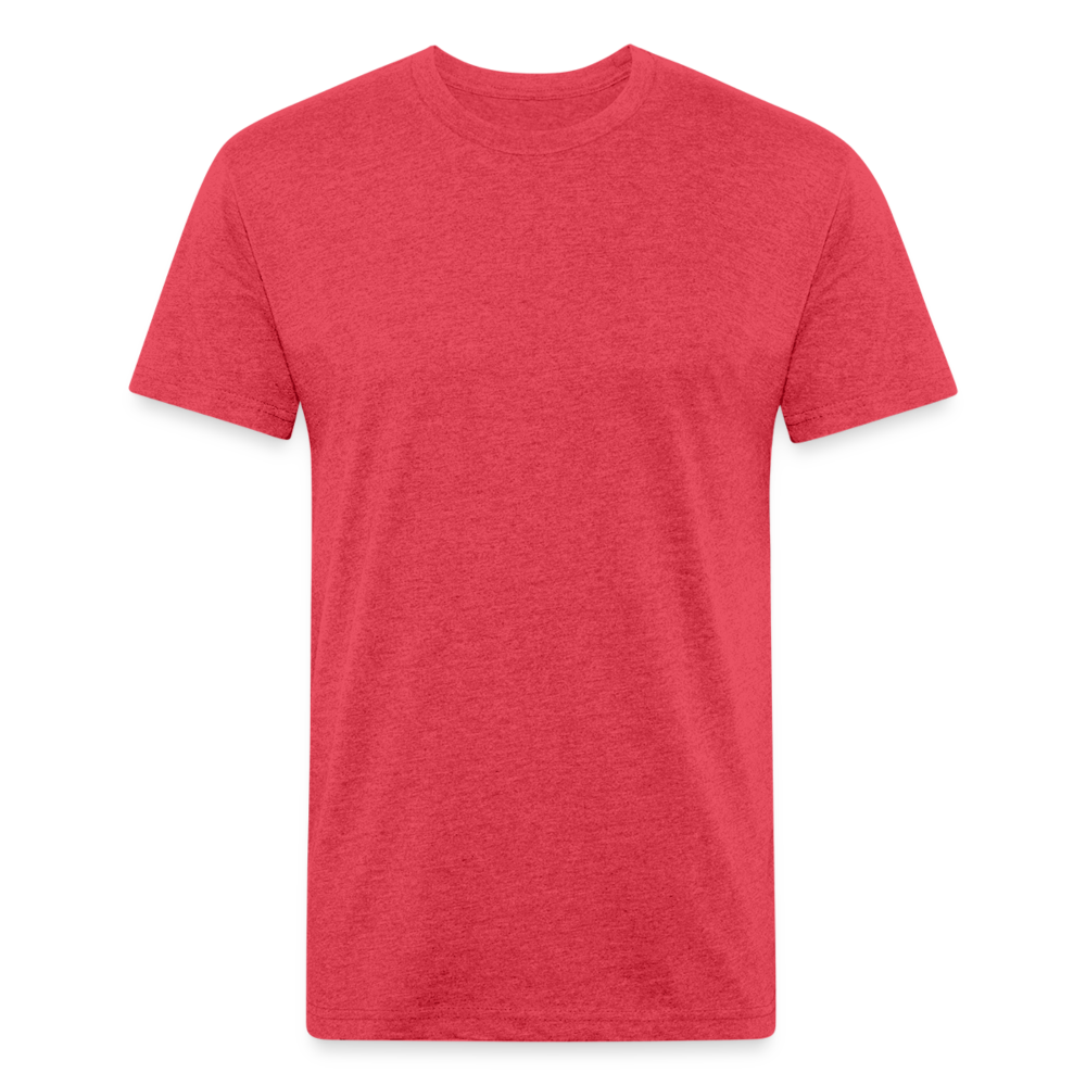 Fitted Cotton/Poly T-Shirt by Next Level - heather red