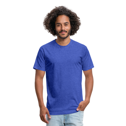 Fitted Cotton/Poly T-Shirt by Next Level - heather royal