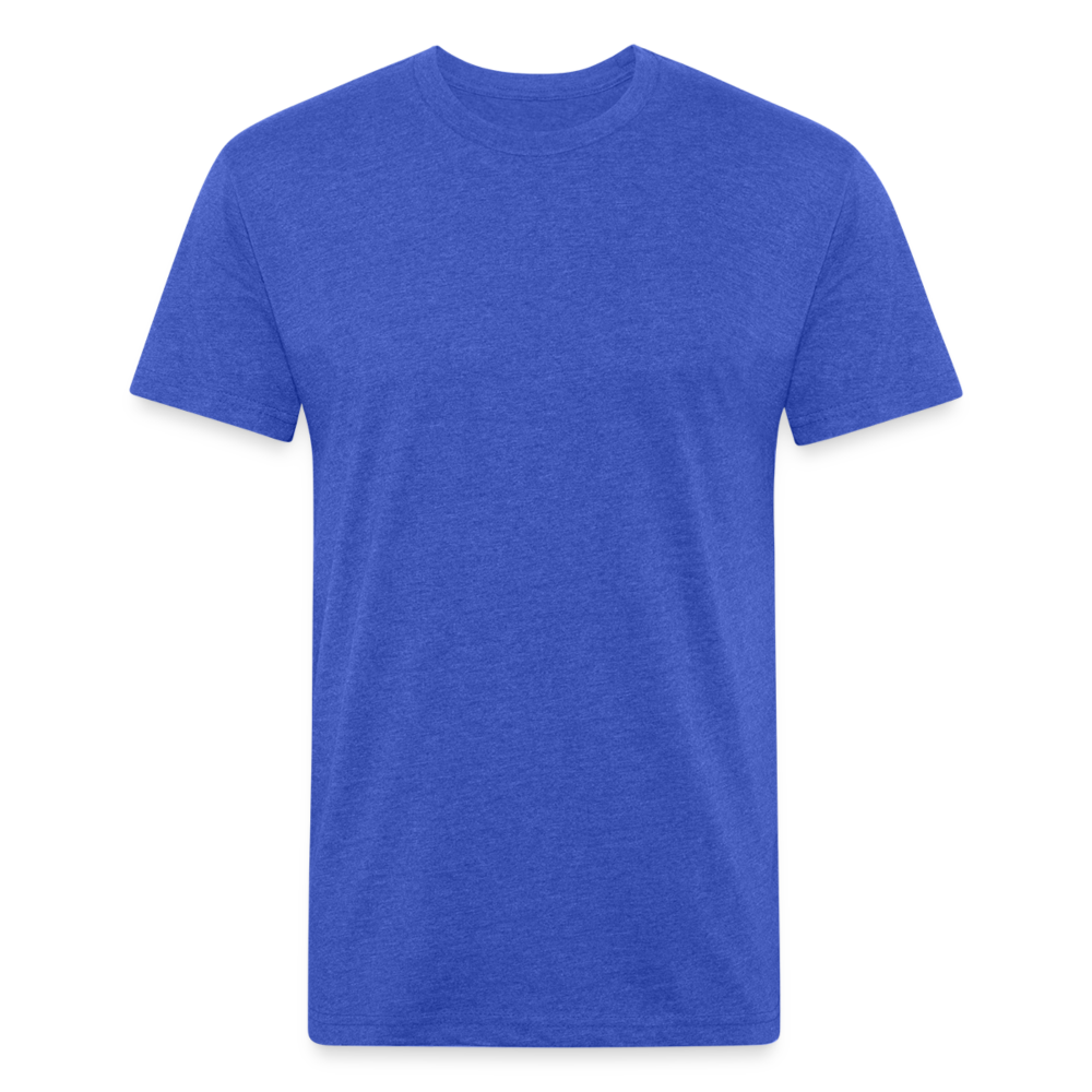 Fitted Cotton/Poly T-Shirt by Next Level - heather royal