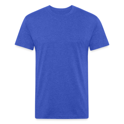 Fitted Cotton/Poly T-Shirt by Next Level - heather royal