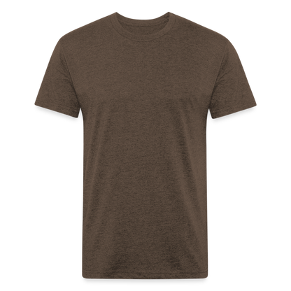 Fitted Cotton/Poly T-Shirt by Next Level - heather espresso