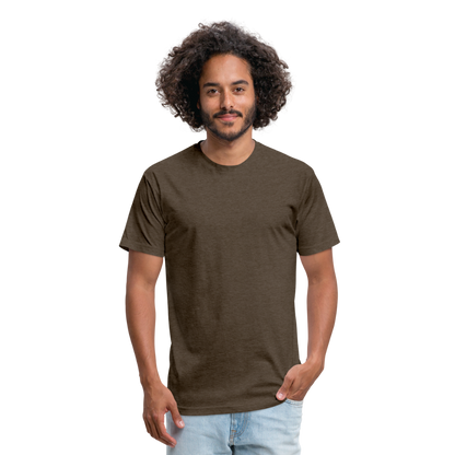 Fitted Cotton/Poly T-Shirt by Next Level - heather espresso