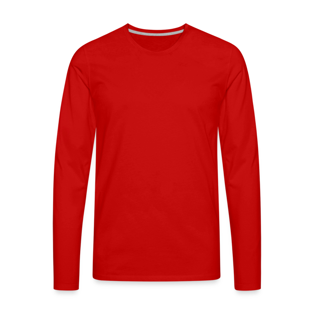 Men's Premium Long Sleeve T-Shirt - red