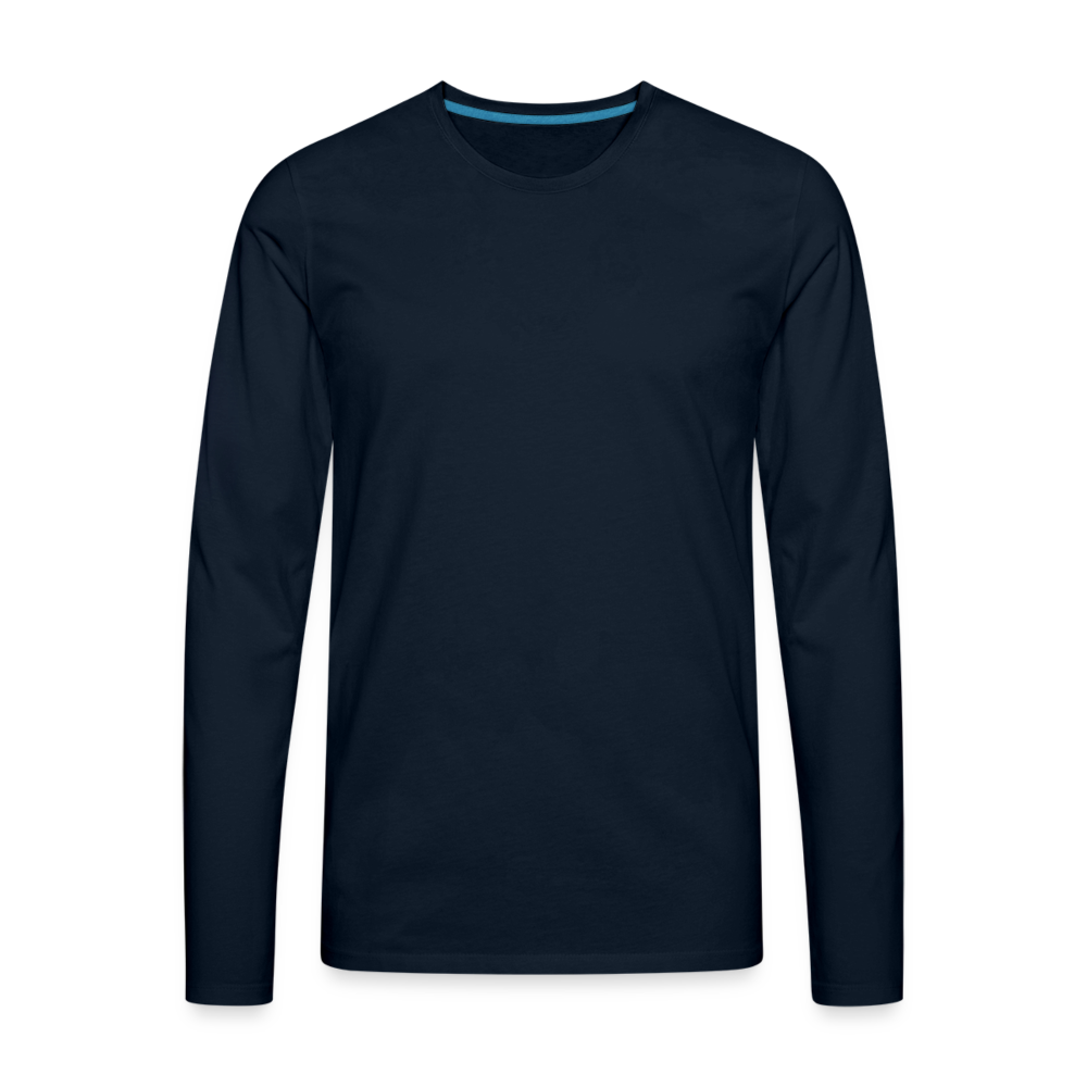 Men's Premium Long Sleeve T-Shirt - deep navy